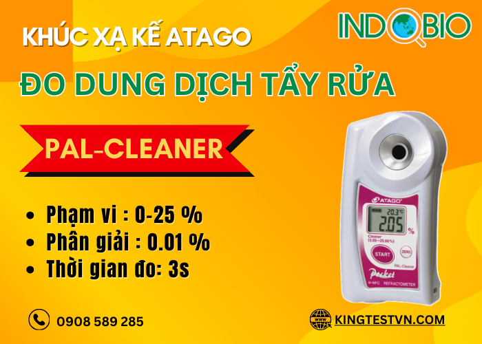 Khúc xạ kế đo dung dịch tẩy rửa Atago PAL-Cleaner